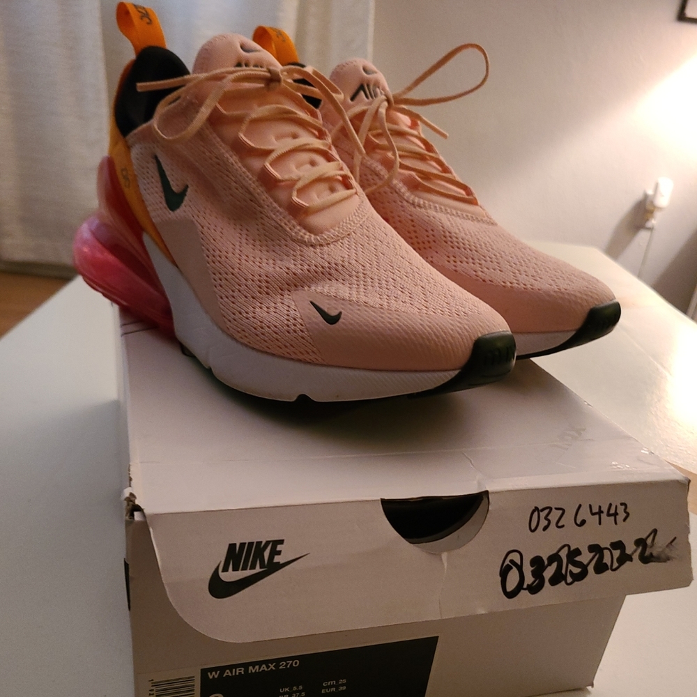 Nike Air Max 270 Washed Coral Pink Womens Shoes Size 8